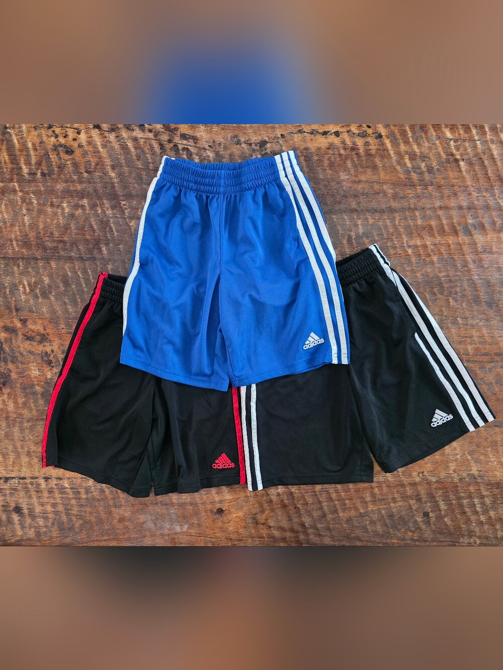 Adidas Kids Boys 3-Stripe Athletic Shorts